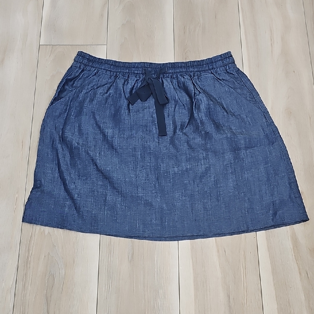 Ann Taylor Navy Mini Skirt